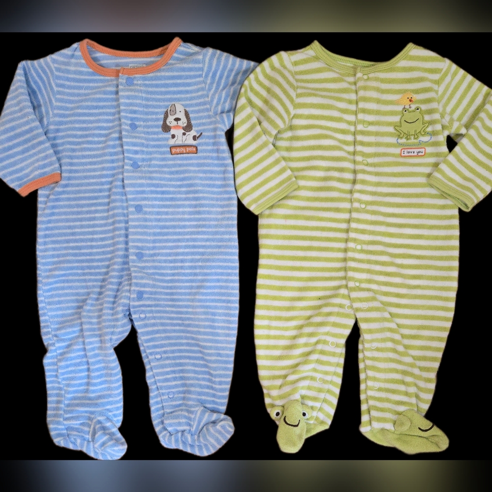 6 Month Footed Animal Pajamas